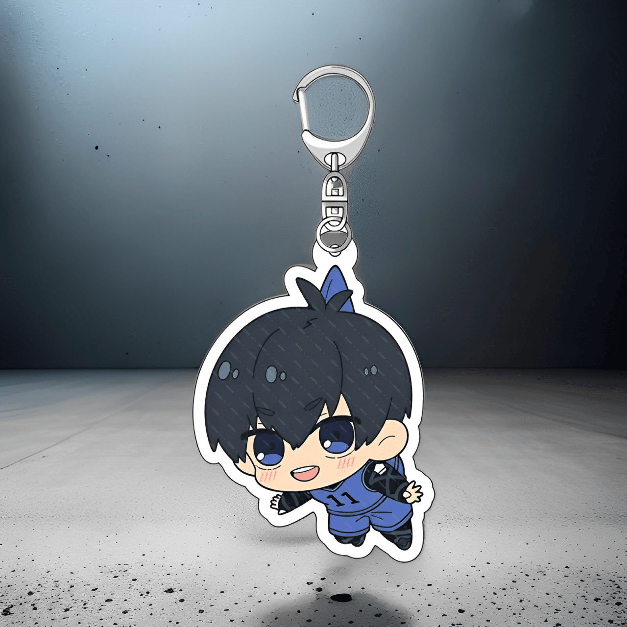 Porte-clé BlueLock mettant en vedette le personnage Isagi Yoichi