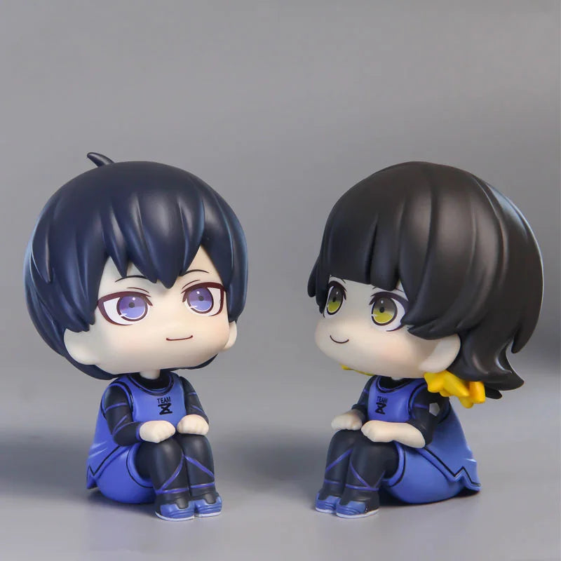 Figurine Pop Bluelock illustrant les personnages  Yoichi Isagi et Meguru Bachira 