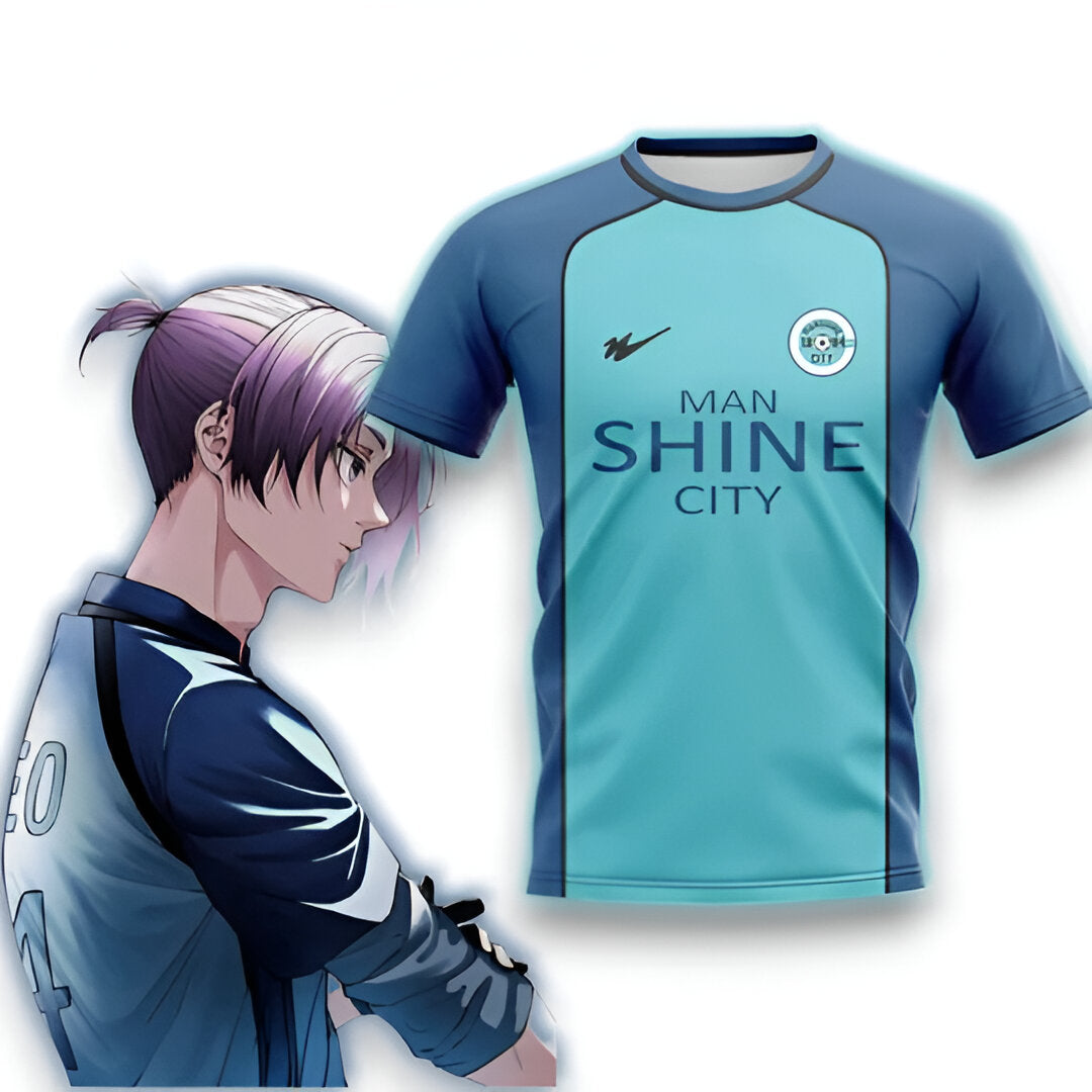 Maillot Bluelock représentant l'équipe de Manshine City