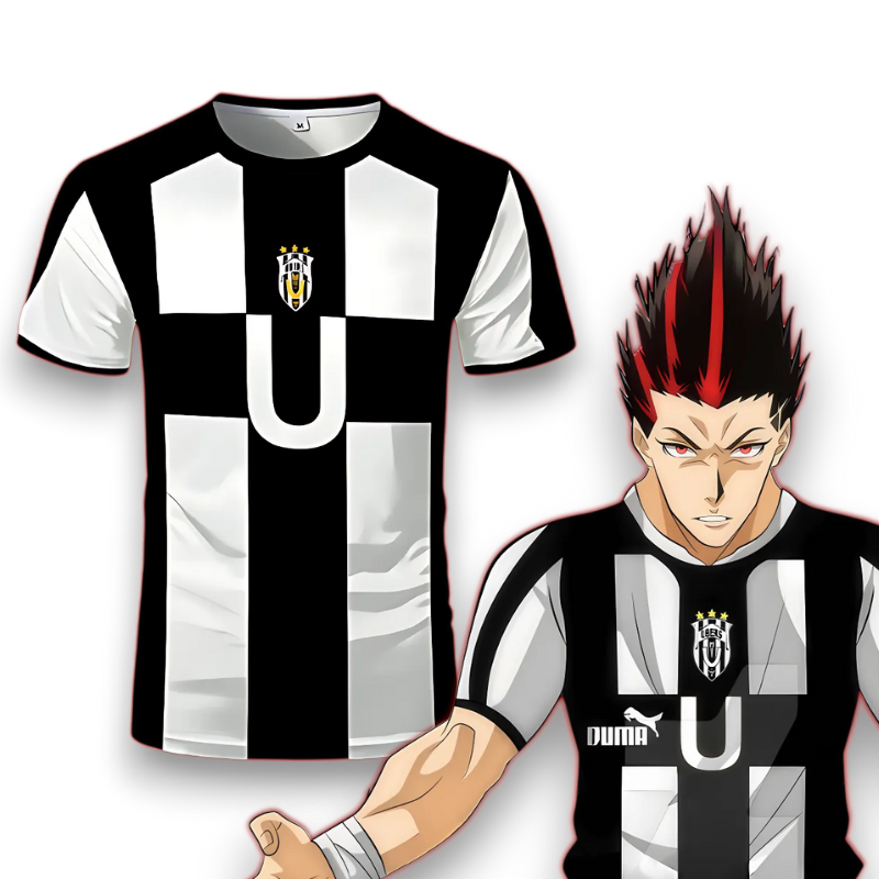 Maillot des Ubers de Bluelock avec Barou